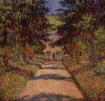 Claude Oscar Monet : The Main Path at Giverny